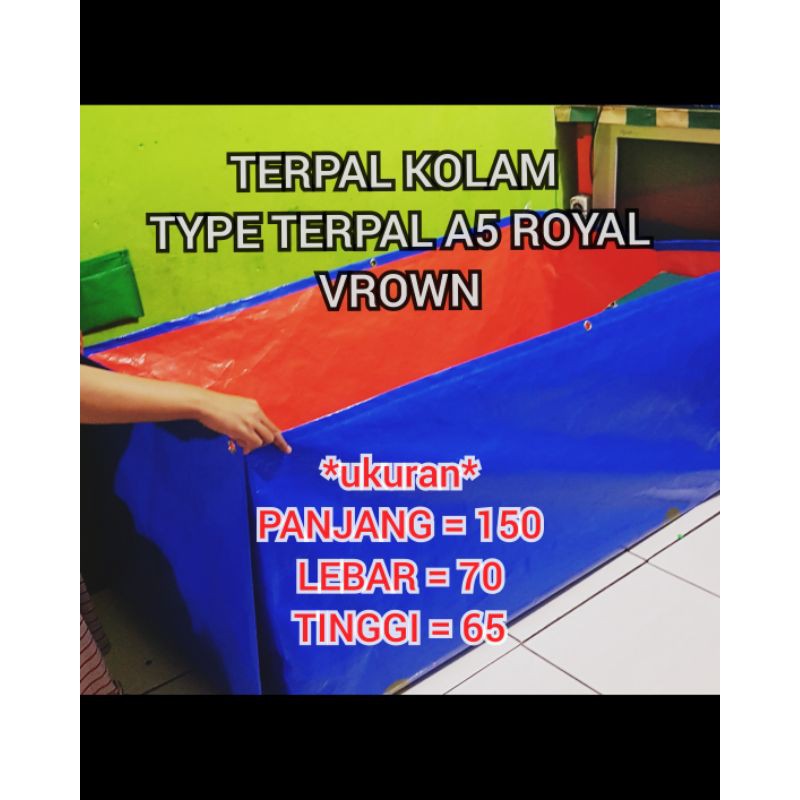 TERPAL KOLAM IKAN 150X70X65 KOLAM TERPAL IKAN(A5)