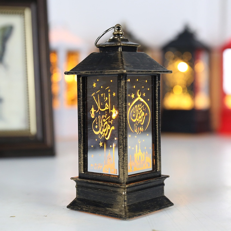 Lampu Lentera LED Desain EID Mubarak Ramadhan Muslim Untuk Dekorasi Rumah