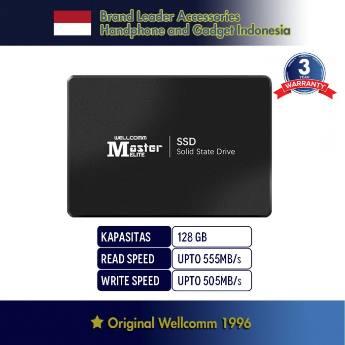 Wellcomm ELITE SSD 128 GB SATA III 2.5" / SSD Murah / SSD 128GB