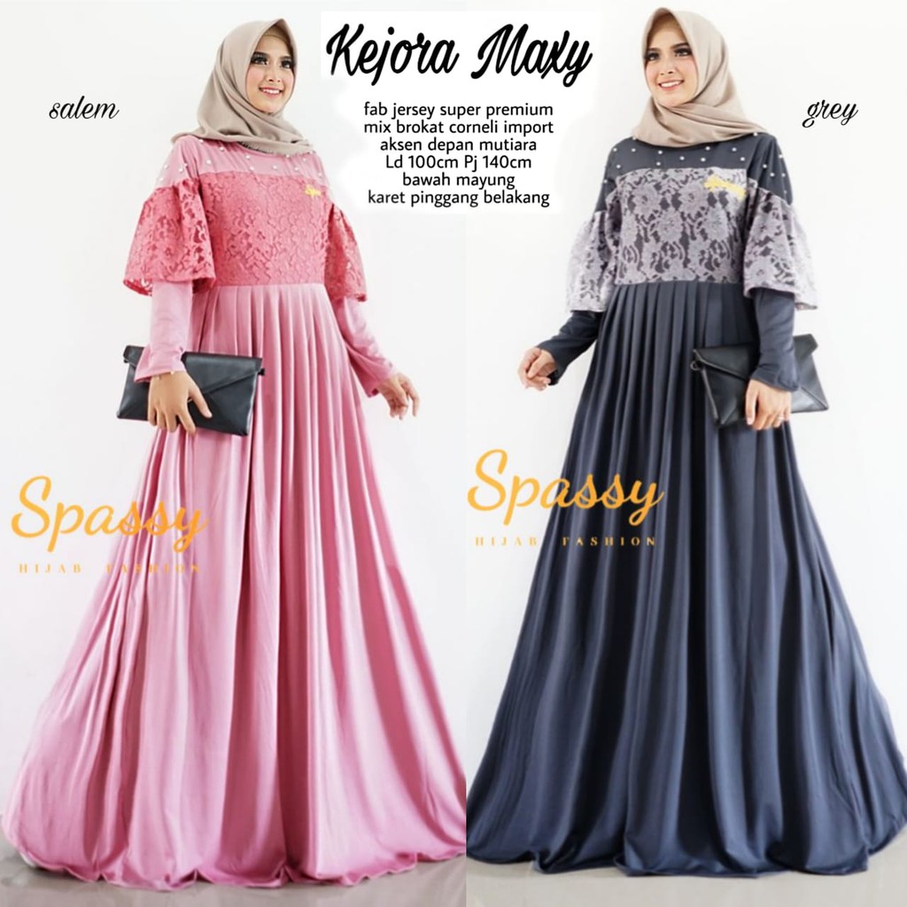 Kejora Maxi Dress BY Spassy | Suplier Hijab Solo | Grosir