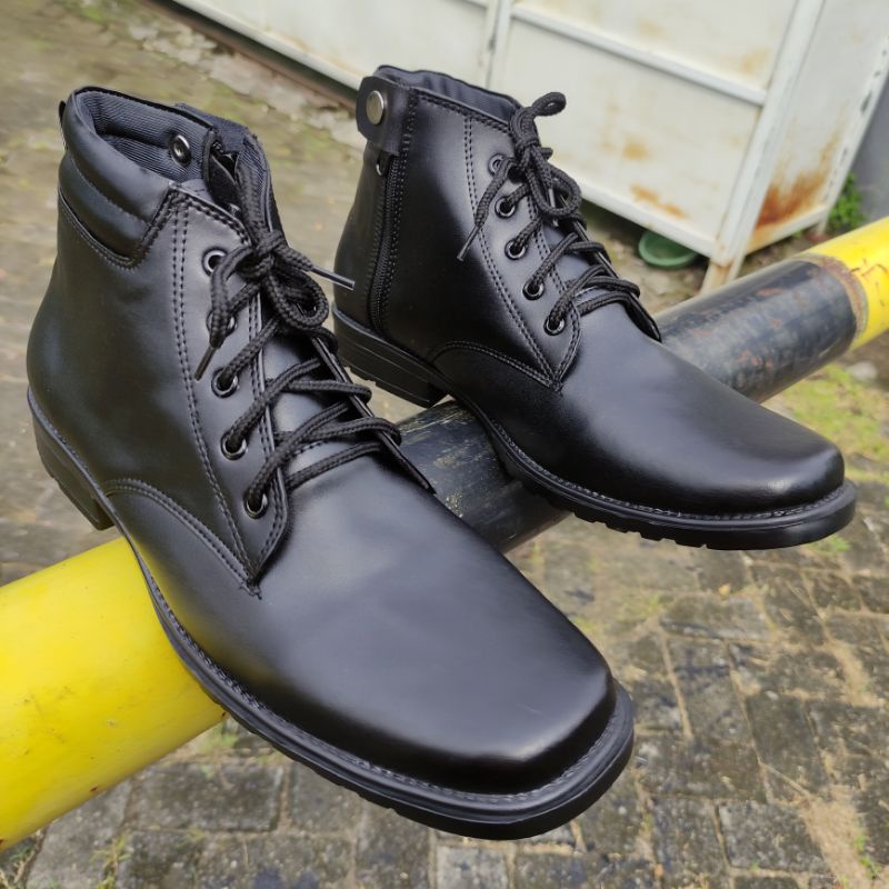 SEPATU PDH KULIT ASLI TALI TNI POLRI SECURITY SATPAM