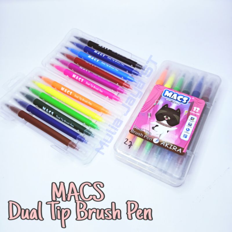 

MACS Dual Tip Brush Pen 12color