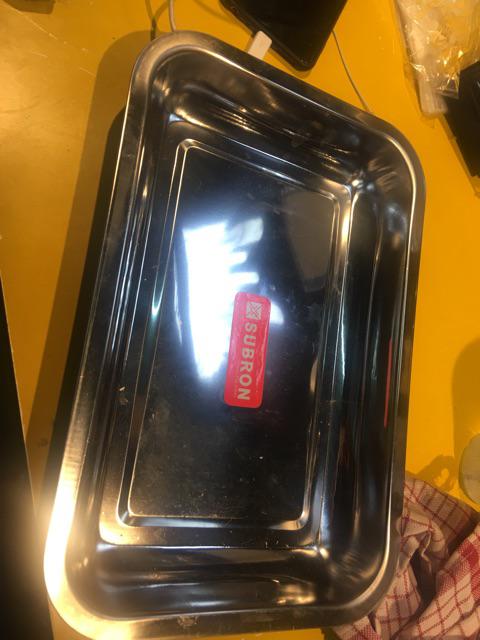 Baking Tray Nampan Wadah Tempat Penyimpanan Stenlis Subron 32x22 Cm