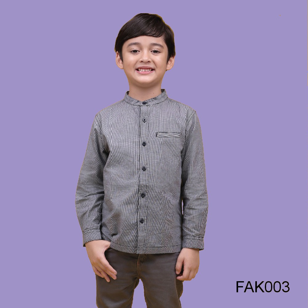 Size L - Baju Koko Anak Afrakids - Baju Muslim Anak Laki-Laki