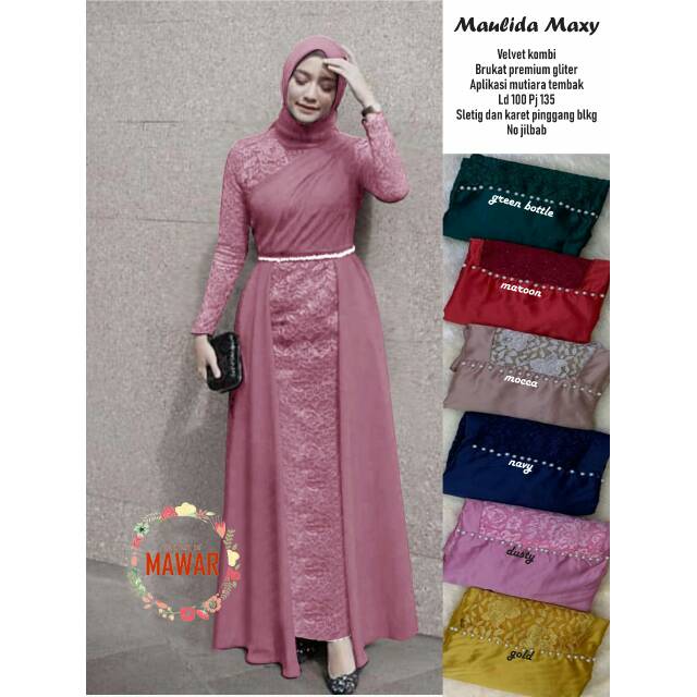 Gloribatik - Gamis Maulida Maxi