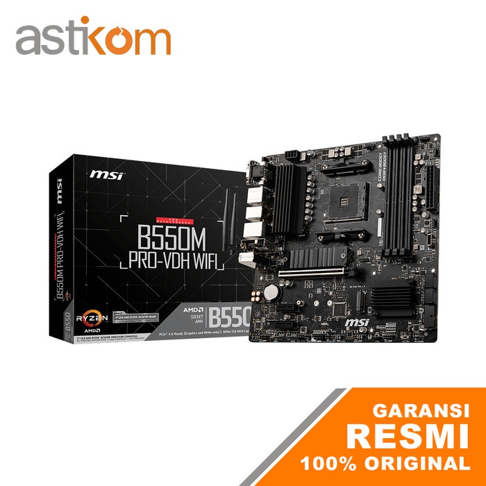 Motherboard MSI B550M PRO VDH WIFI M-ATX (AM4, AMD B550, DDR4)