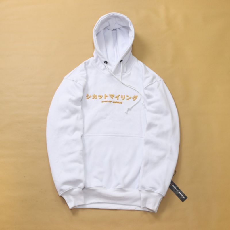 SKM JAKET SWEATER HOODIE FLOKING AKSARA FULLTAG &amp; LABEL