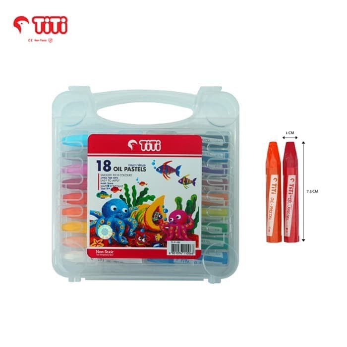 

Oil Pastel / Crayon TiTi TI-P-18S 18 Warna