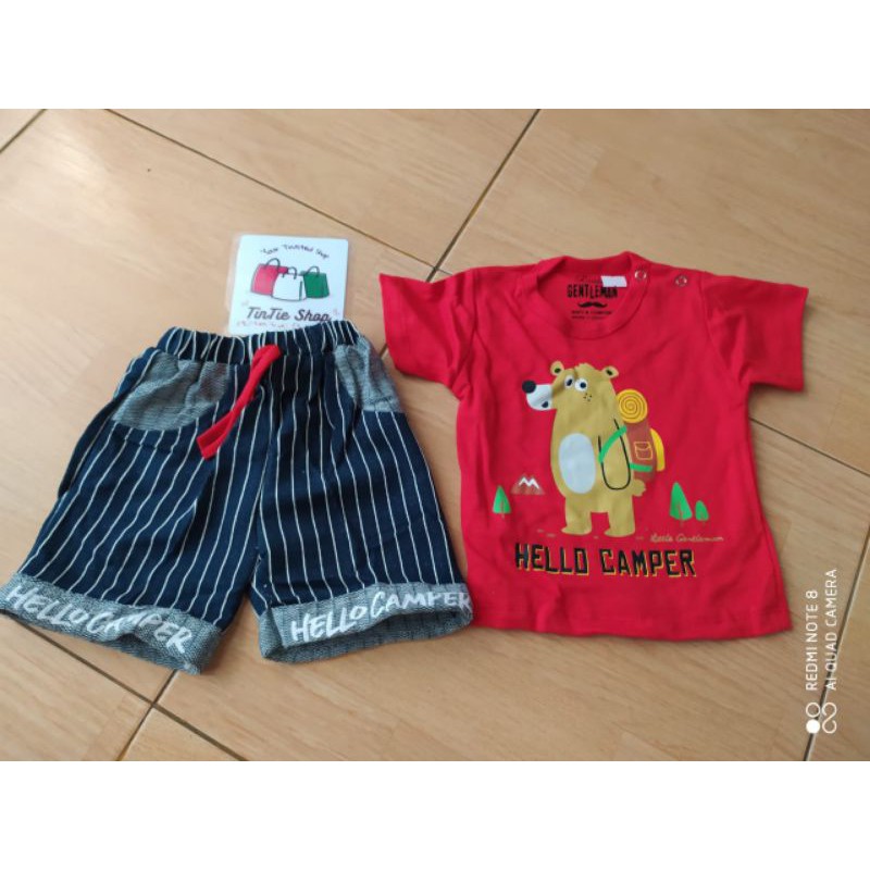 Baju Stelan pendek Bayi Laki laki