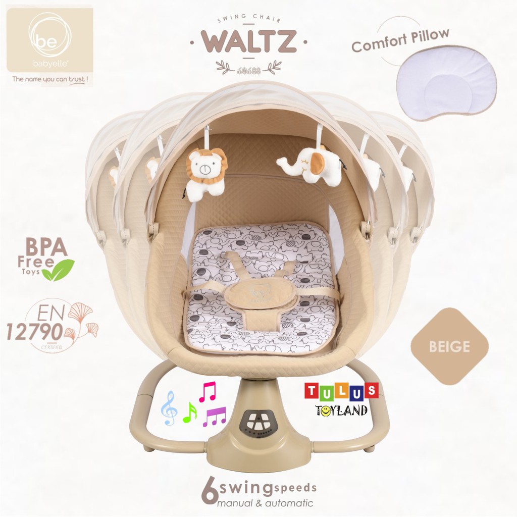 Babyelle Waltz Ayunan Bayi Otomatis 2in1 Baby Elle Chair Swing Kursi Bouncer Rocker Anak 2 in 1