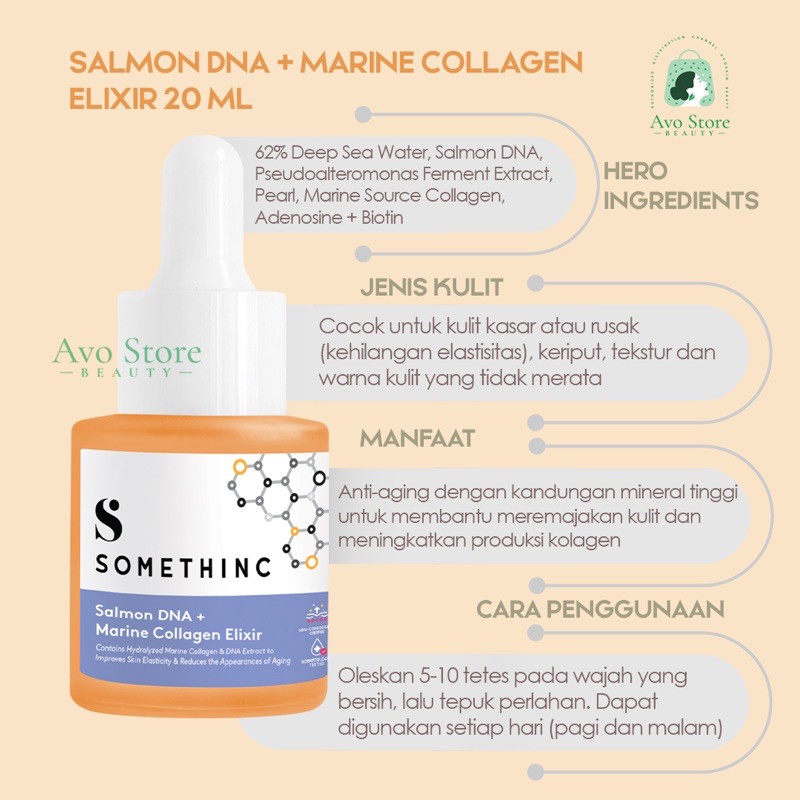 Somethinc Salmon DNA + Marine Collagen Exilir Serum 20ML