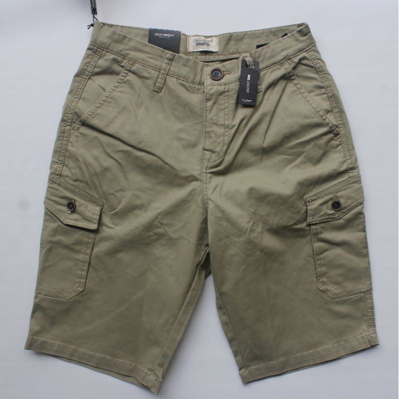OXYGEN DENIM CARGO PENDEK HIJAU HAMBAR - Celana Pendek Oxygen / Oxygen Katun /