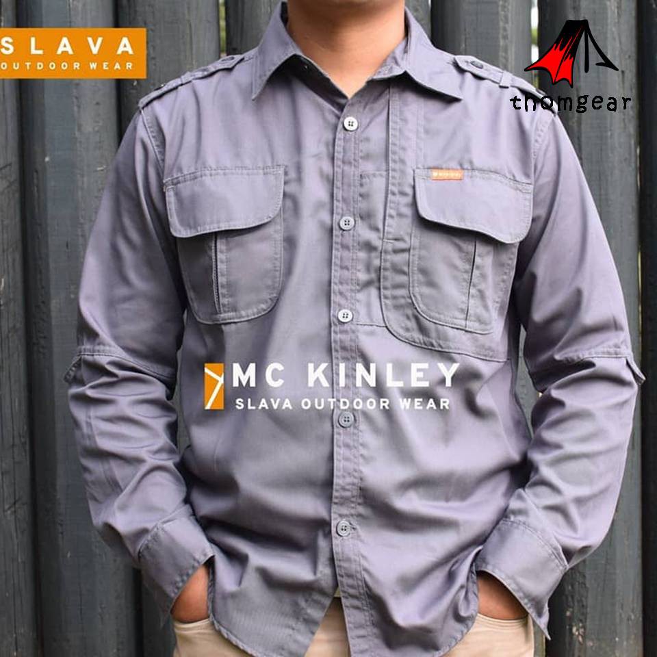 Thomgear Slava Mc Kinley Pdl Bahan American Drill Kemeja Tactical Pakaian Dinas Lapangan Thomgear