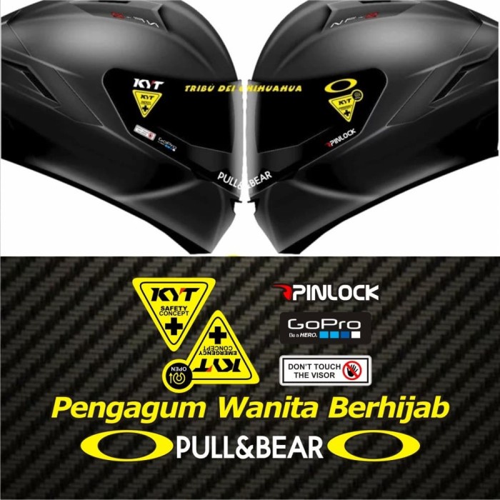 9804Geiu Value Set Paket Stiker Helm Kyt Pengagum Wanita Berhijab 5tjt75oh