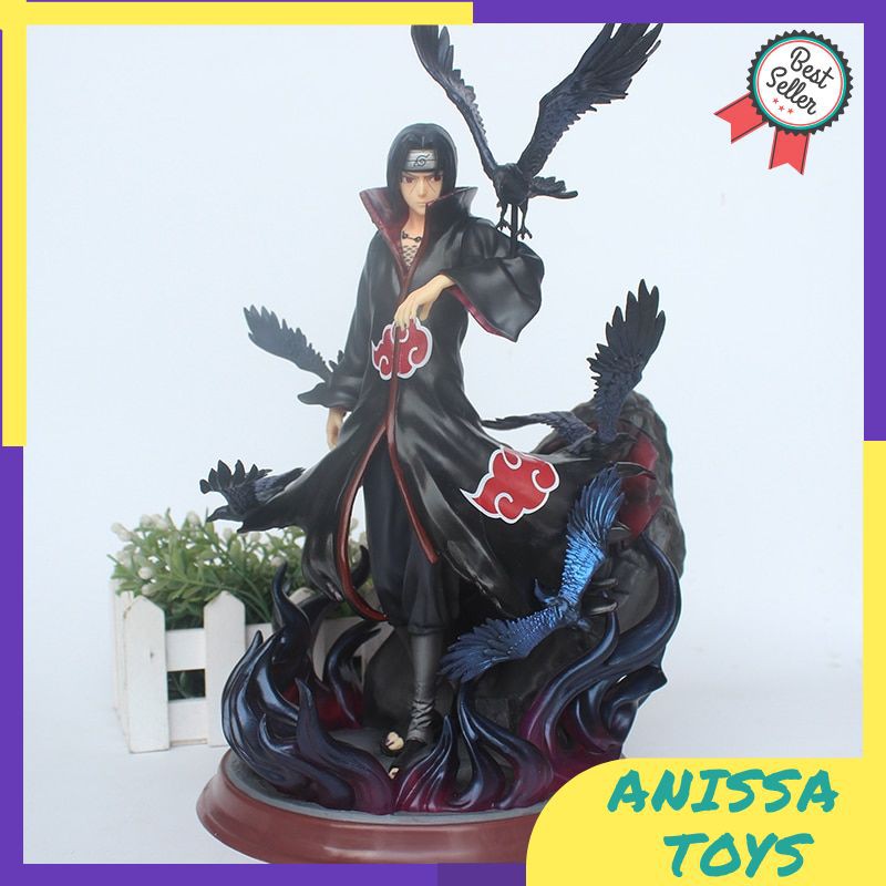 Action Figure Naruto Set Figur 28CM Anime Naruto Uchiha Itachi GK Statue Figure Toy  PVC Figurine