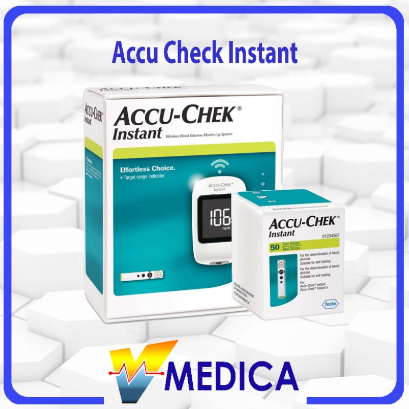 Alat Cek Gula Darah Accu-Chek Instant+strip / Alat Accu-Chek Instant dengan Strip Pengukuran Kadar G