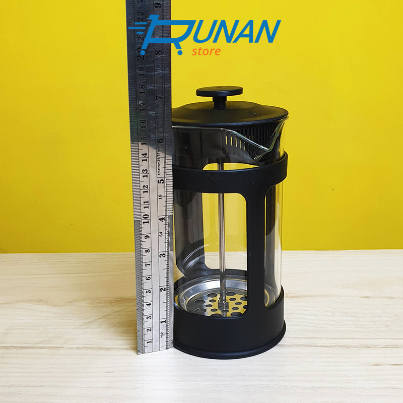 Mall French Press 600ml Coffee Tea Plunger Maker 600 ml Alat Seduh Kopi Teh