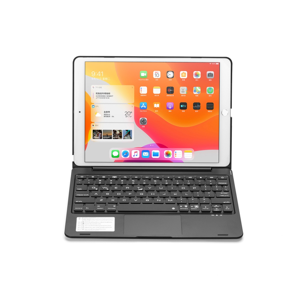 BLUEFINGER F102TS - Bluetooth Keyboard Case - 2019 iPd 10.2-inch