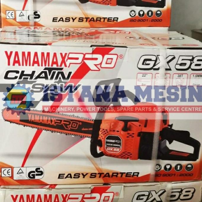 MESIN POTONG KAYU SINSO SENSO MINI YAMAMAXPRO CHAINSAW GX 58