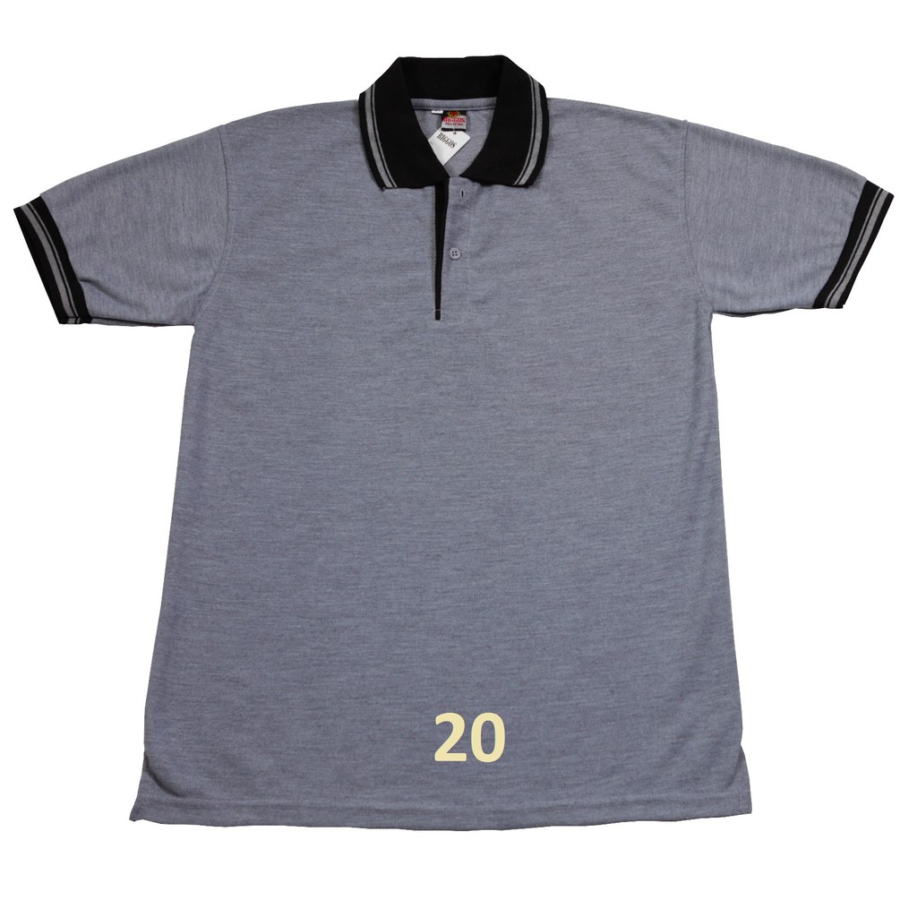 Poloshirt Polos Lengan Pendek Abu List Hitam Shopee Poloshirt Polos Lengan Pendek Abu List Hitam Shopee