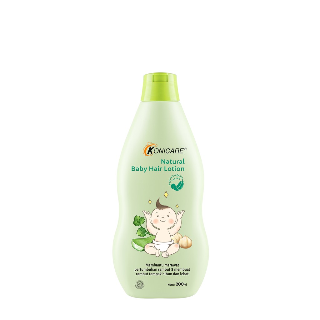 KONICARE BABY HAIR LOTION NATURAL 200ML BOTOL