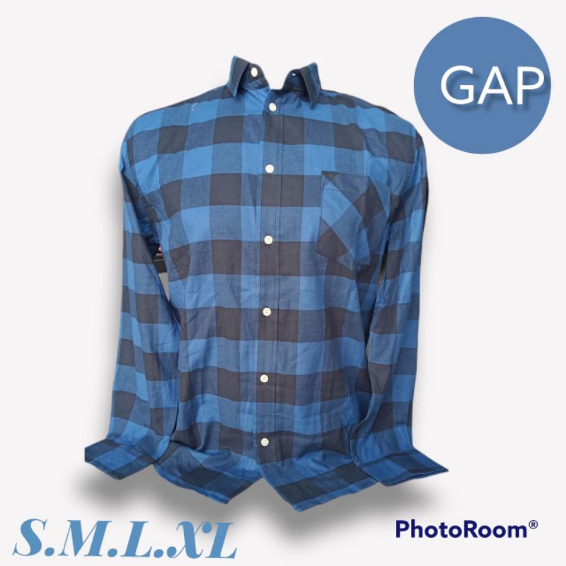 KEMEJA PRIA GAP BRANDED MALL MURAH KMJGAP771