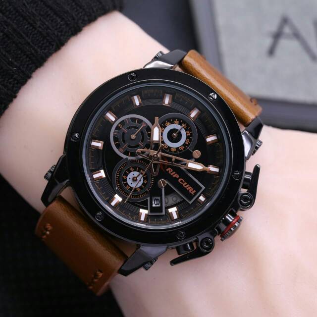 Jam Tangan Pria Ripcurl Colorado Tali Kulit - Jam Tangan Ripcurl Tali Kulit - Rcl02