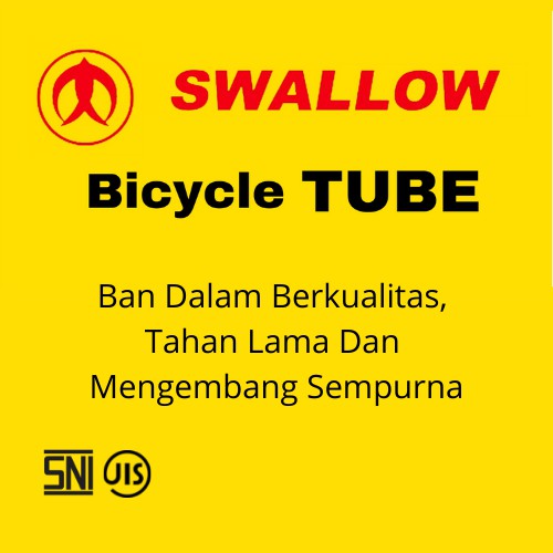 Ban dalam sepeda Swallow ukuran 28 x 1 1/2 Pentil av/motor Grosir