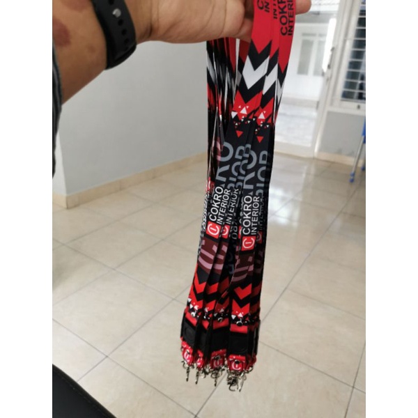 TALI LANYARD CUSTOM SATUAN PRINTING GROSIR MURAH ID CARD