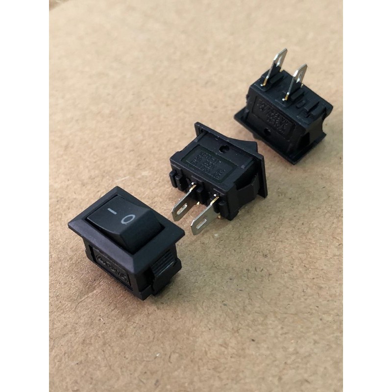 Saklar Rocker switch 2 pin saklar 2 kaki kalkulator super mini