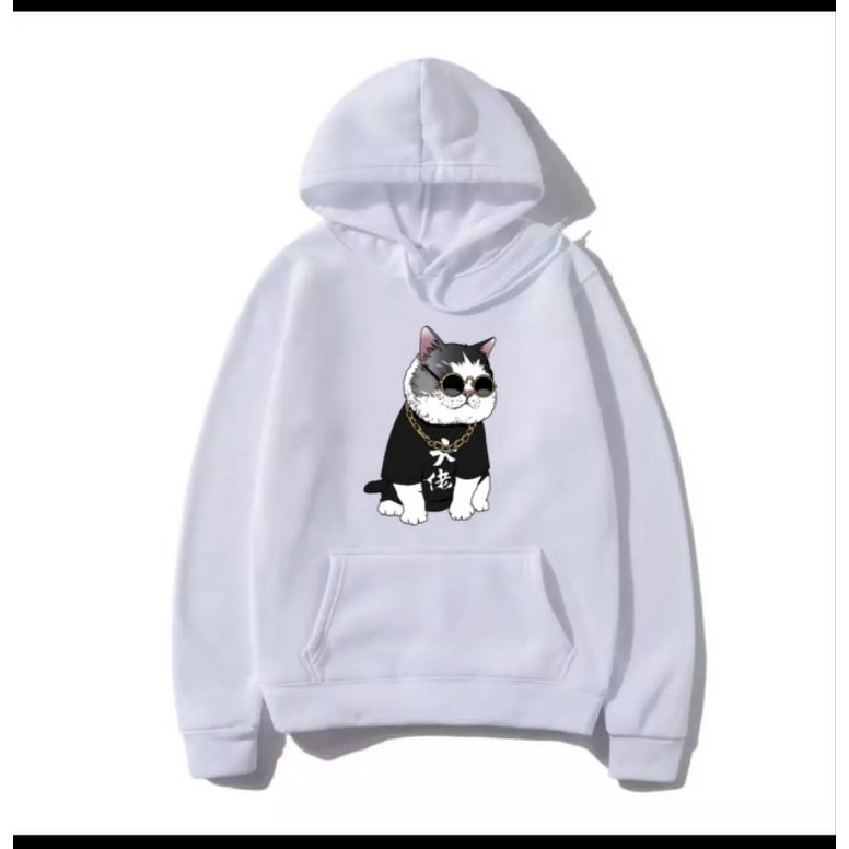 COD/DS/SWEATER HOODIE KUCING CAT size (M-L-XL)