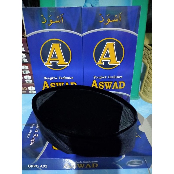 SONGKOK ASWAD (PECI TANPA KERTAS) TINGGI 7, 8 & 9