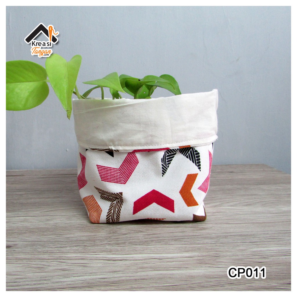 COVER POT TEMPAT PENYIMPANAN MOTIF MINIMALIS AESTHETIC CP011