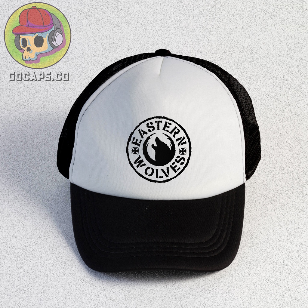 Eastern Wolves | Trucker Hat | Topi Pria | Trucker | Baseball | Brand | Topi Jaring | Gocaps
