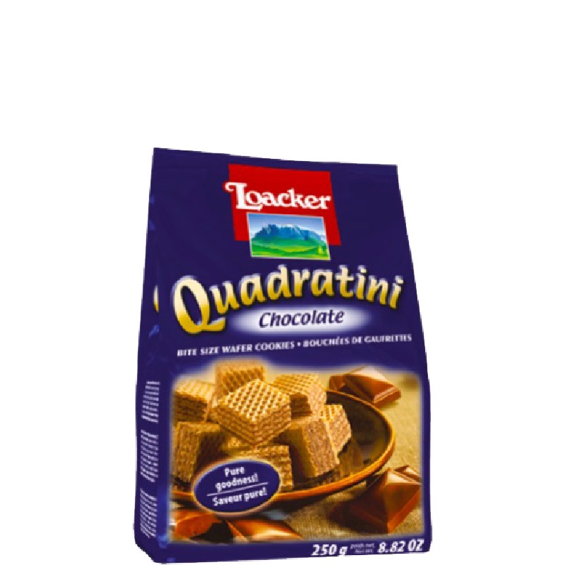 

Loacker Quadratini Kakao Wafer Coklat 125 gr