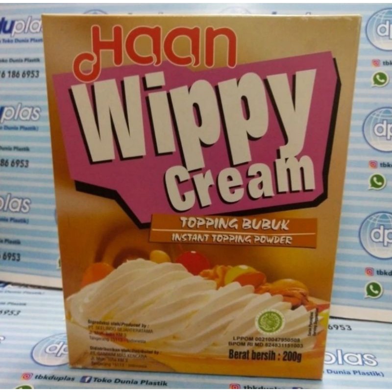 

Haan Wippy Cream Whipped Cream 200 gr