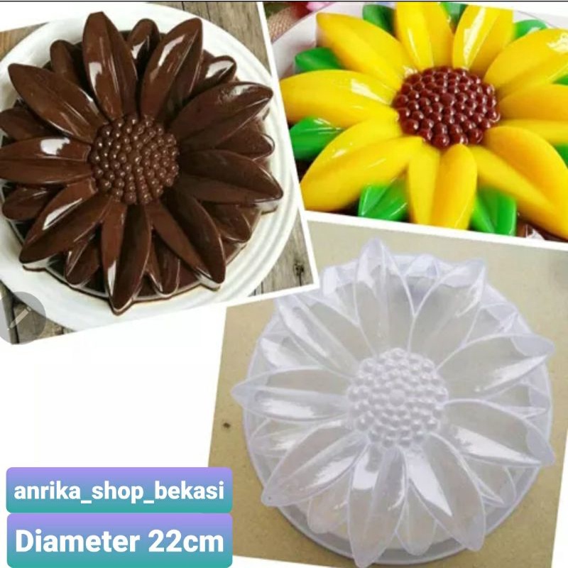 [ASB] Cetakan puding BUNGA MATAHARI BESAR