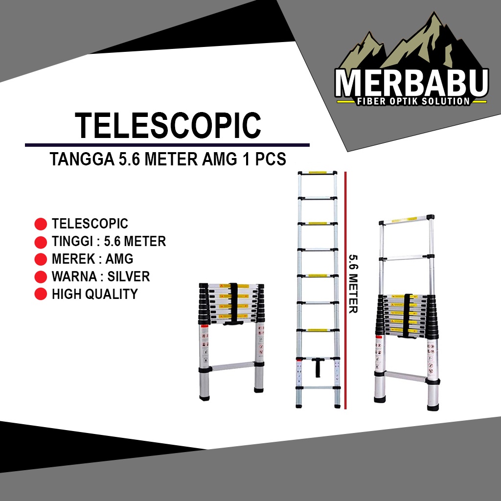 tangga 5,6 meter/tangga telescopic/tangga 5,6meter/tangga 5,6m/tangga lipat