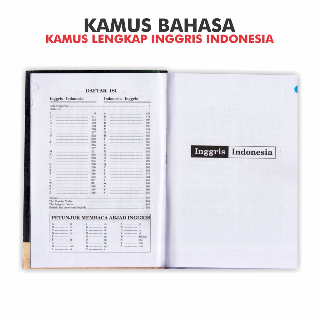 Kamus Bahasa Inggris Lengkap Indonesia Inggris - Inggris Indonesia Edisi Lux Hard Cover-2