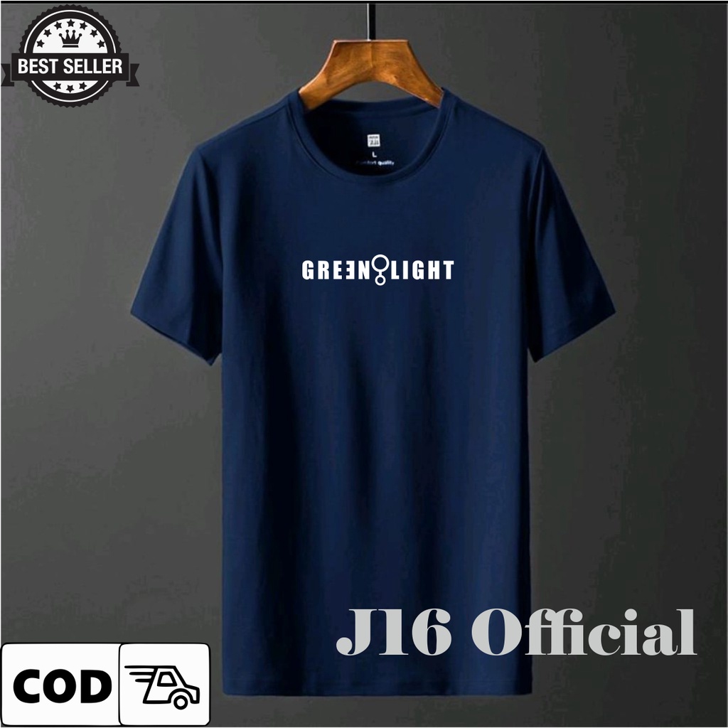 GREENLIGHT T-shirt Kaos Pendek Distro Pria Bahan Cotton Combed 30s Premium