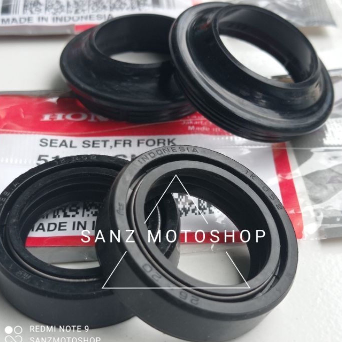 Sil seal Shock depan + Tutup debu Ori AHM Beat FI POP Street Scoopy Fi Vario 125 Vario .