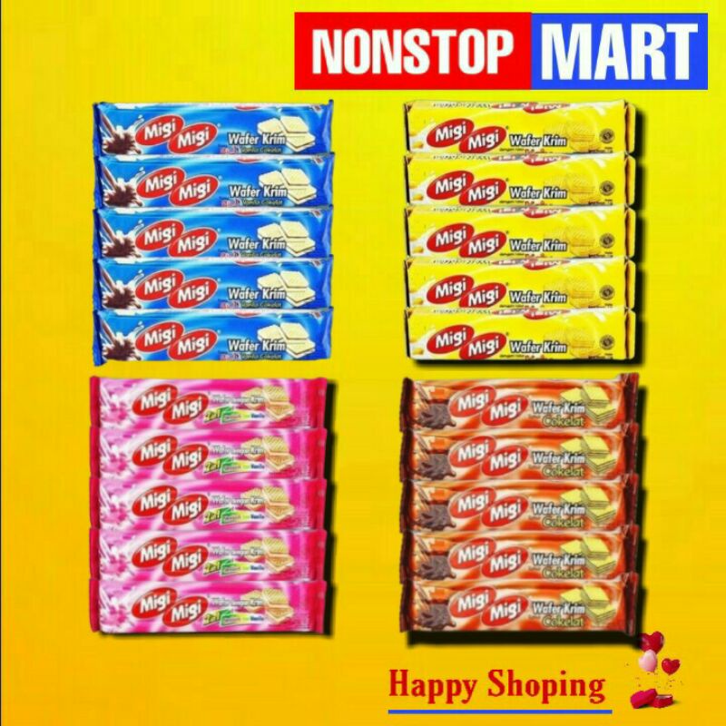 

MIGI MIGI wafer krim 1 pack isi 10 pcs @11gr