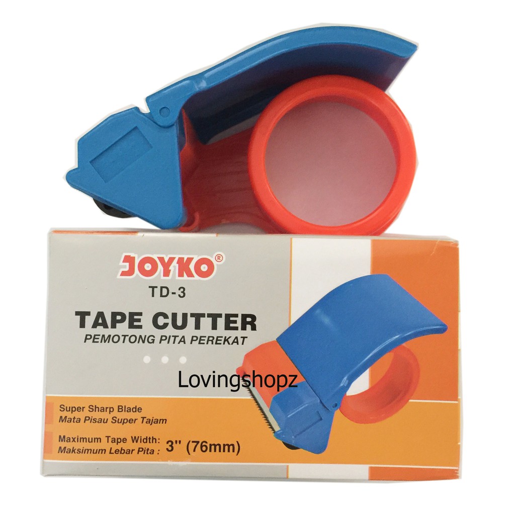 

Pemotong Pita Perekat, Dispenser Lakban 3 Inch , Tape Cutter Joyko TD-3