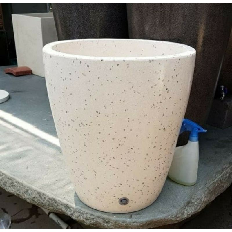 Bak Kamar Mandi Cantik Unik Tipe Gentong bintik handmade Terazzo