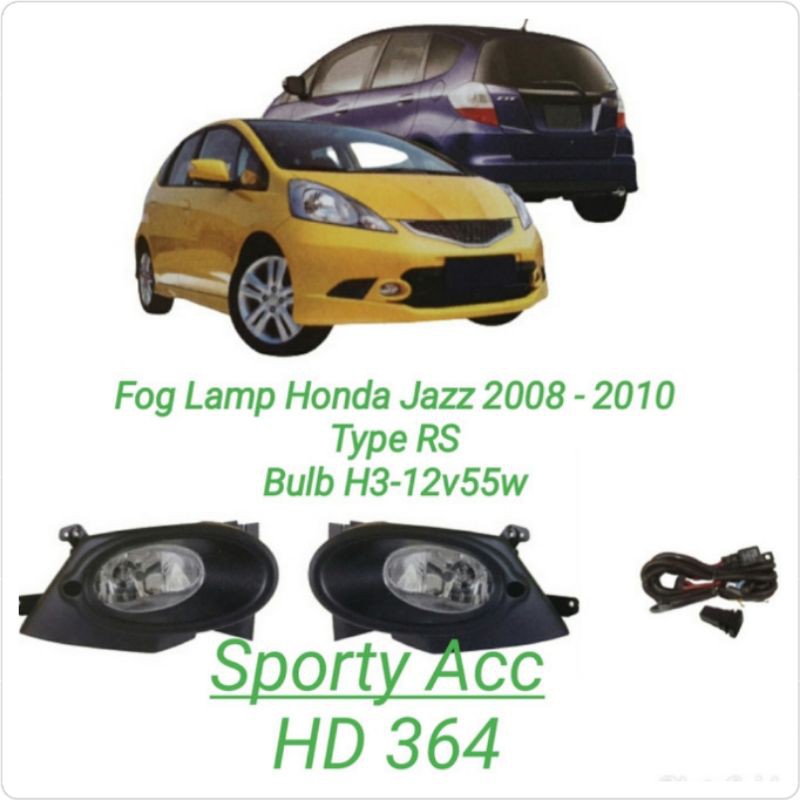 Fog Lamp Jazz 2008-2010 Type RS HD364