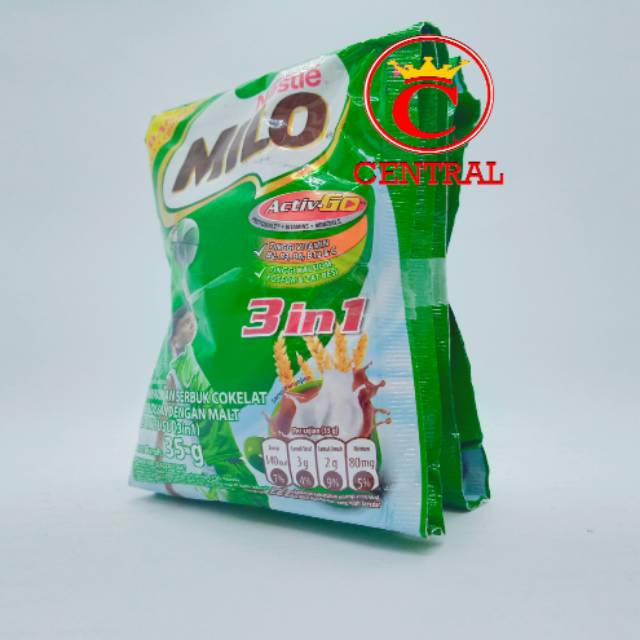 MILO ACTIV GO 3in1 5 SACHET@35g/centraltrenggalek