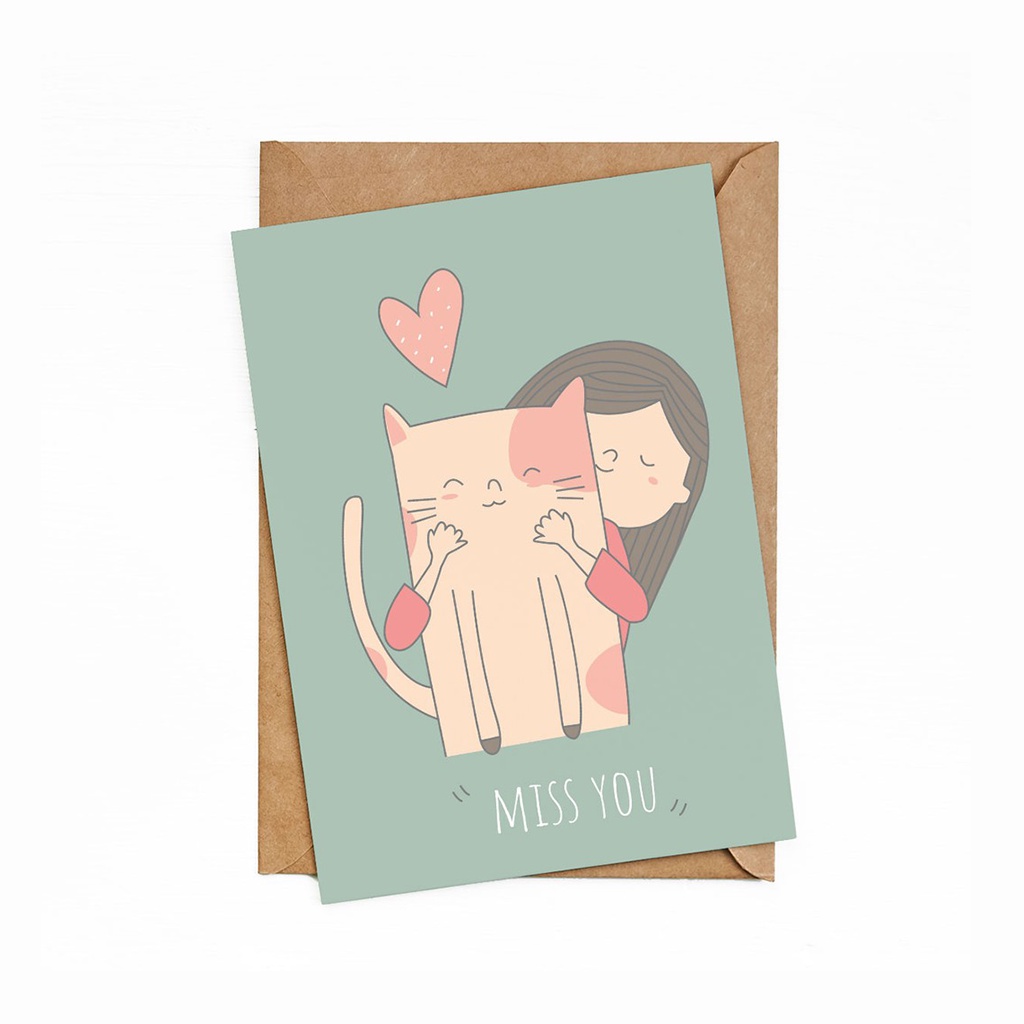 

Bukuqu Greeting Cards GC014 - Miss You - Kartu Ucapan
