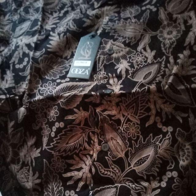 Odza Classic Baju Batik Pria Model Slimfit Pendek Arya