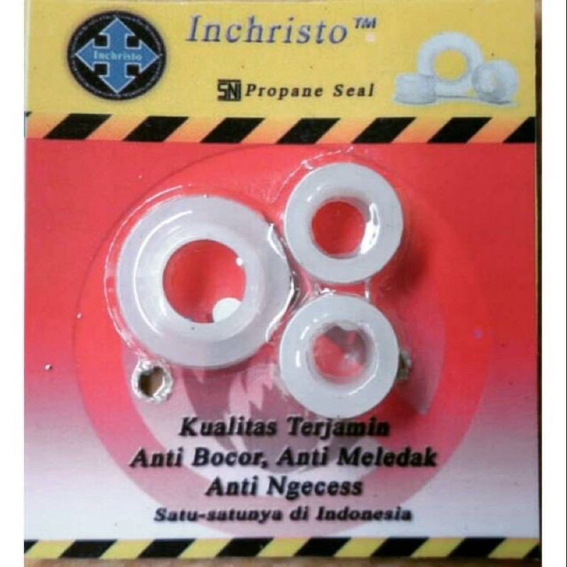 KARET inchristo SEAL GAS SNI PROPANE ANTI BOCOR Seal SIEL Tabung GAS LPG Dan Regulator sil Inchristo