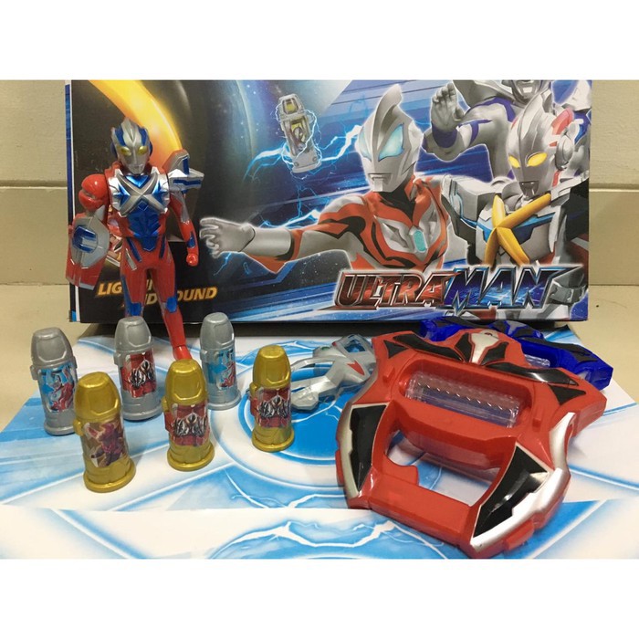 Mainan Anak Robot Ultramen 1 Set Ultra Capsule Senjata Riser